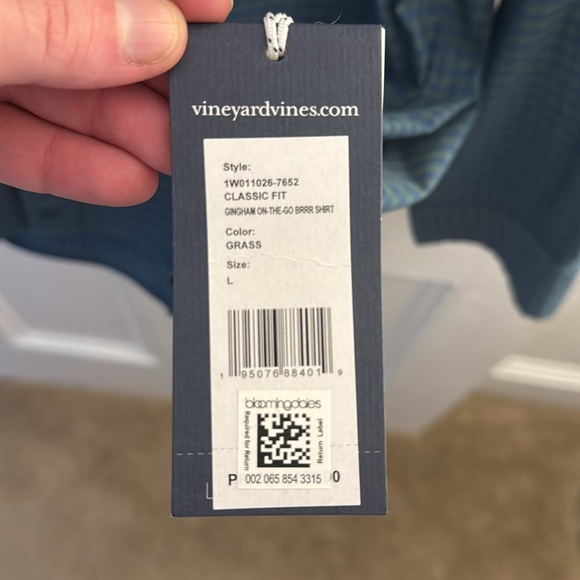 NWT-men’s Vineyard vines button down on the go performance size large - Picture 3 of 3